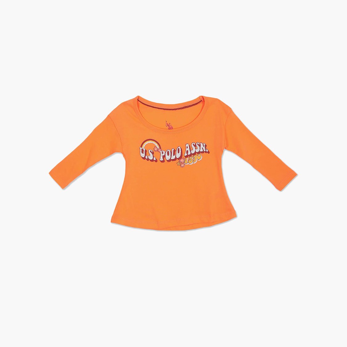 U.S. POLO ASSN. KIDS Girls Printed T-shirt