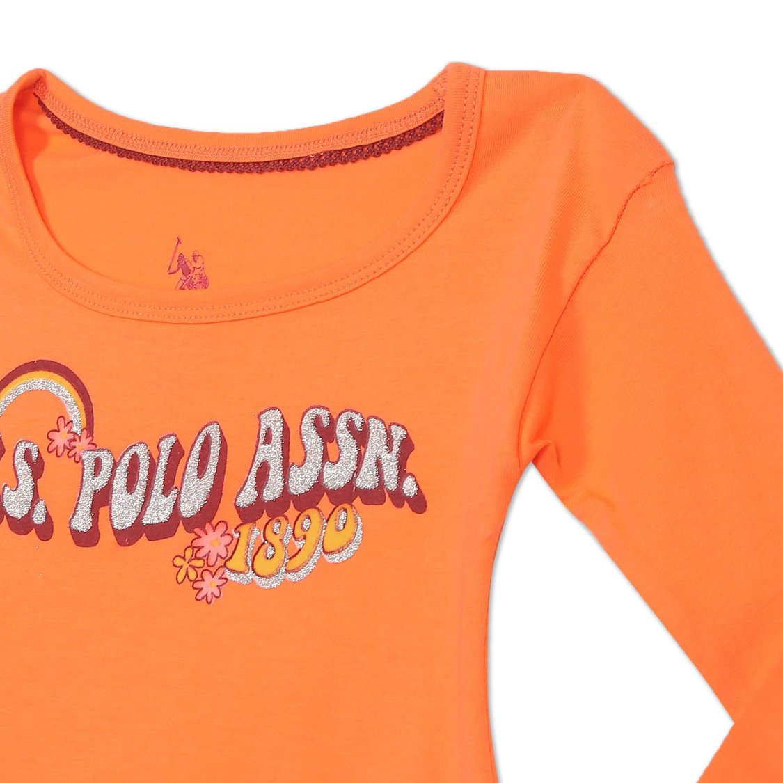 U.S. POLO ASSN. KIDS Girls Printed T-shirt