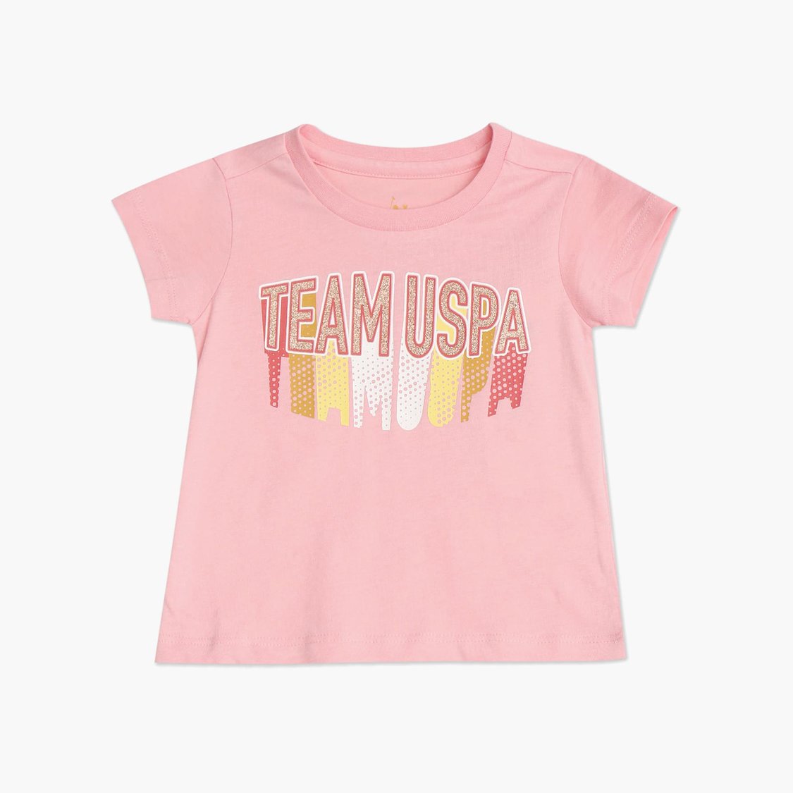 U.S. POLO ASSN. KIDS Girls Brand Printed T-shirt