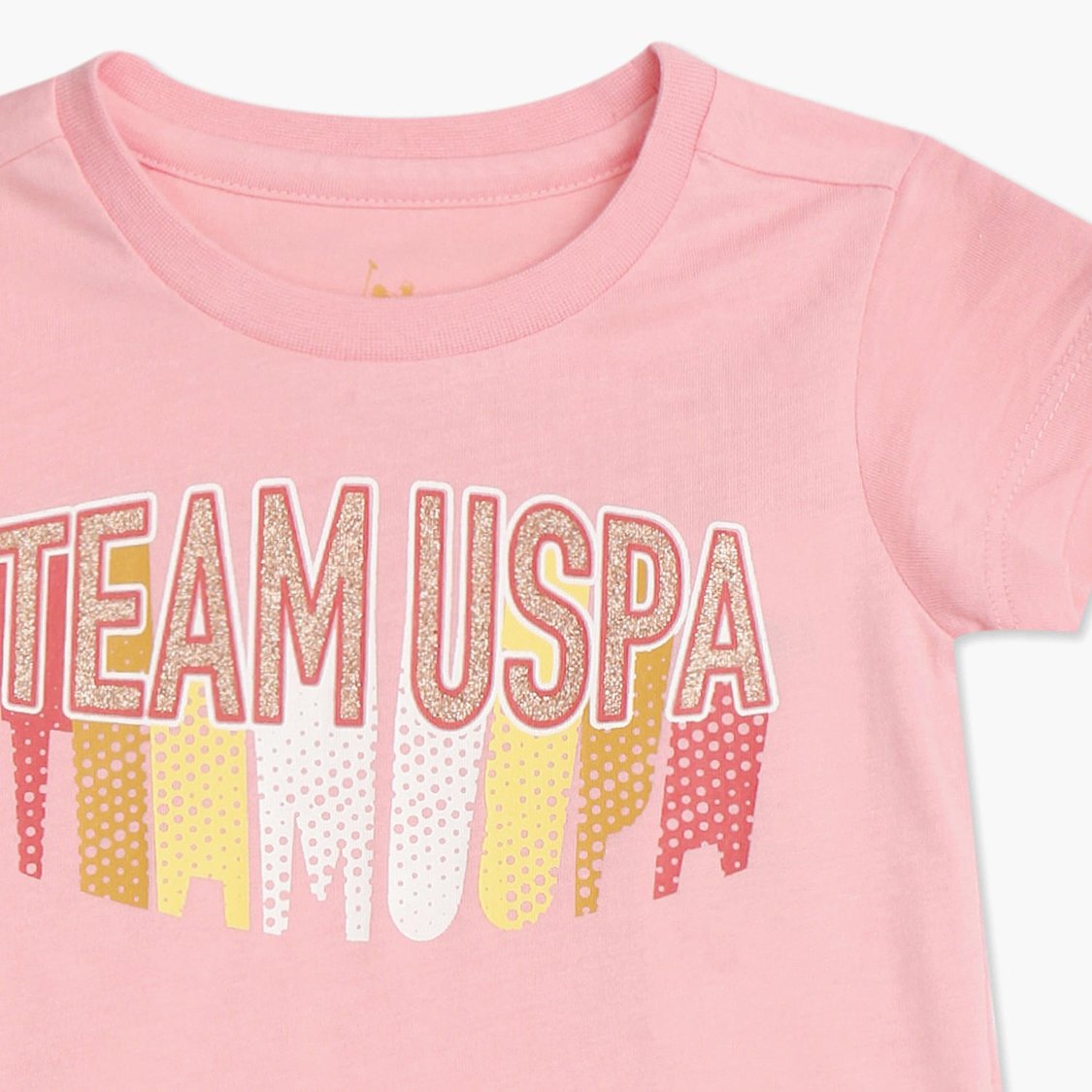 U.S. POLO ASSN. KIDS Girls Brand Printed T-shirt