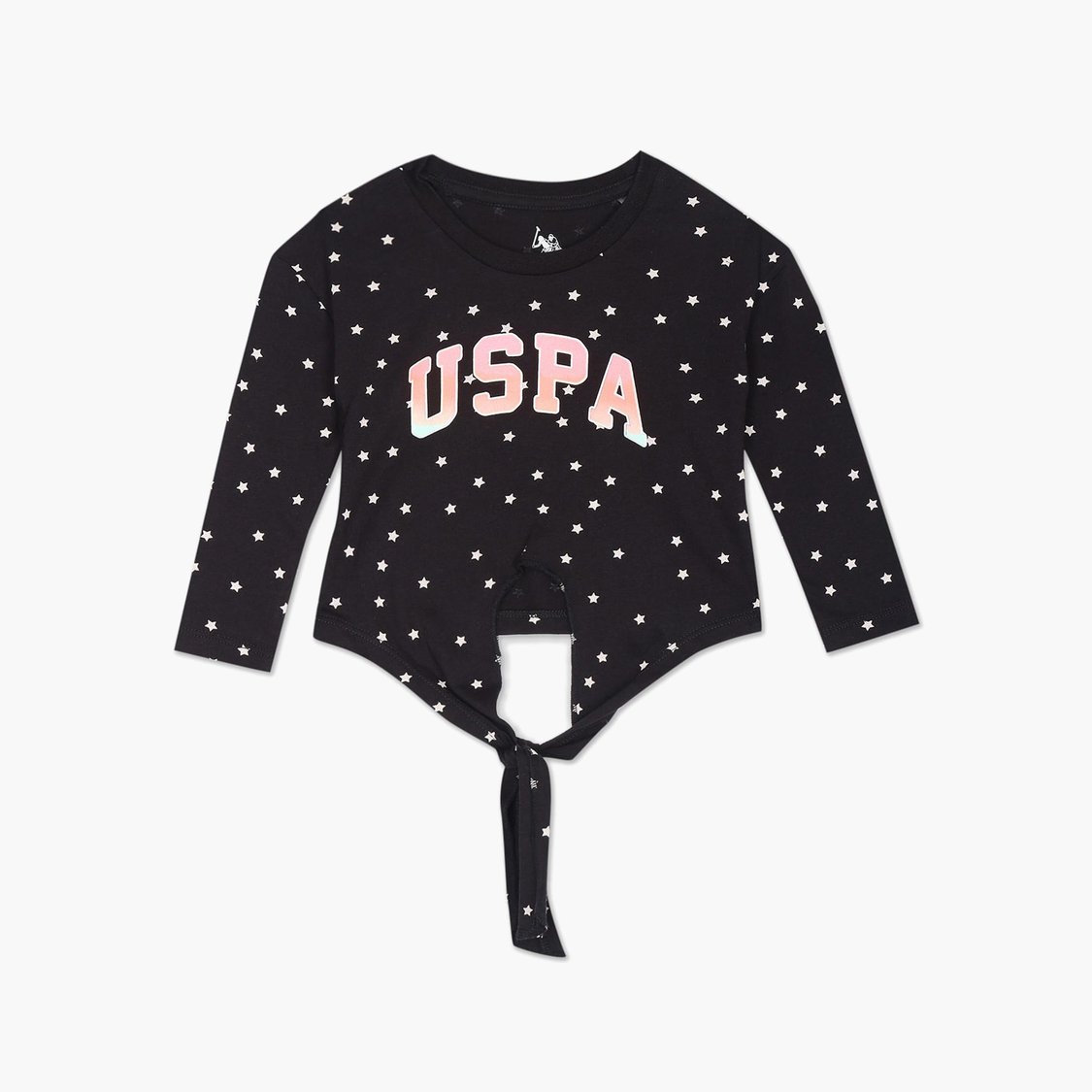 U.S. POLO ASSN. Girls Star Print Top