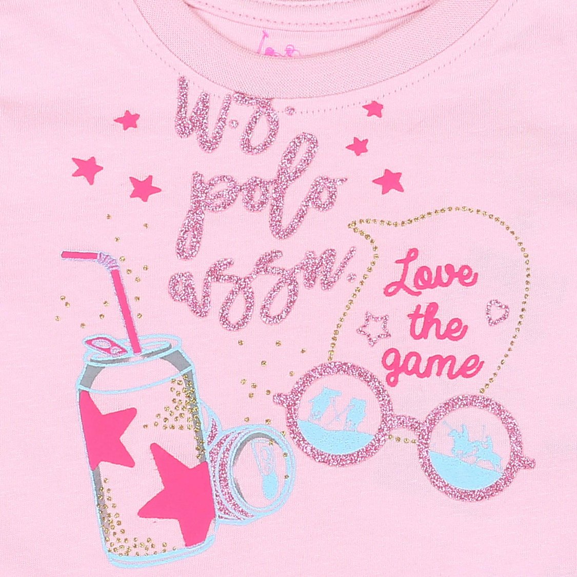 U.S. POLO ASSN. Girls Printed T-shirt