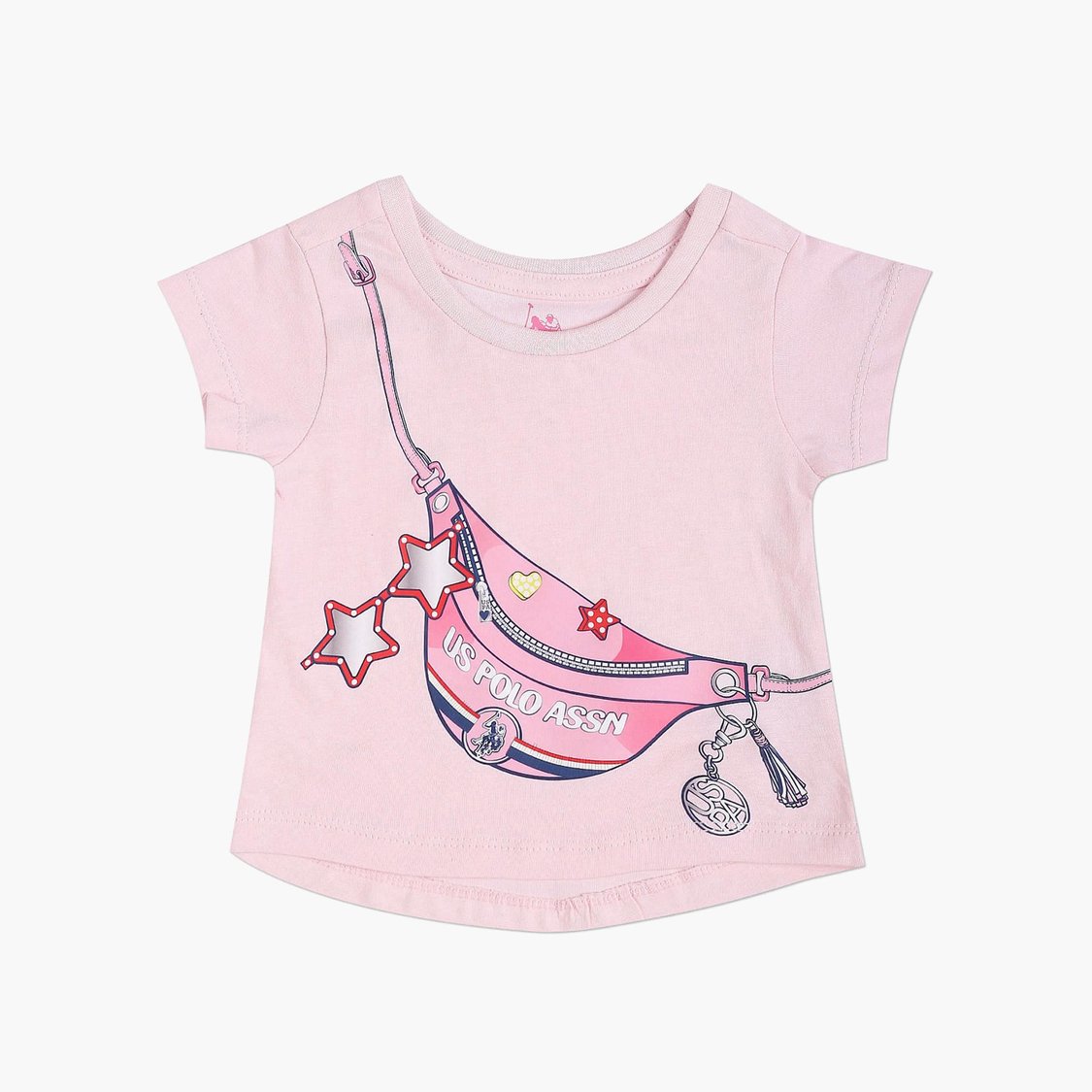 U.S. POLO ASSN. KIDS Girls Graphic Print T-shirt