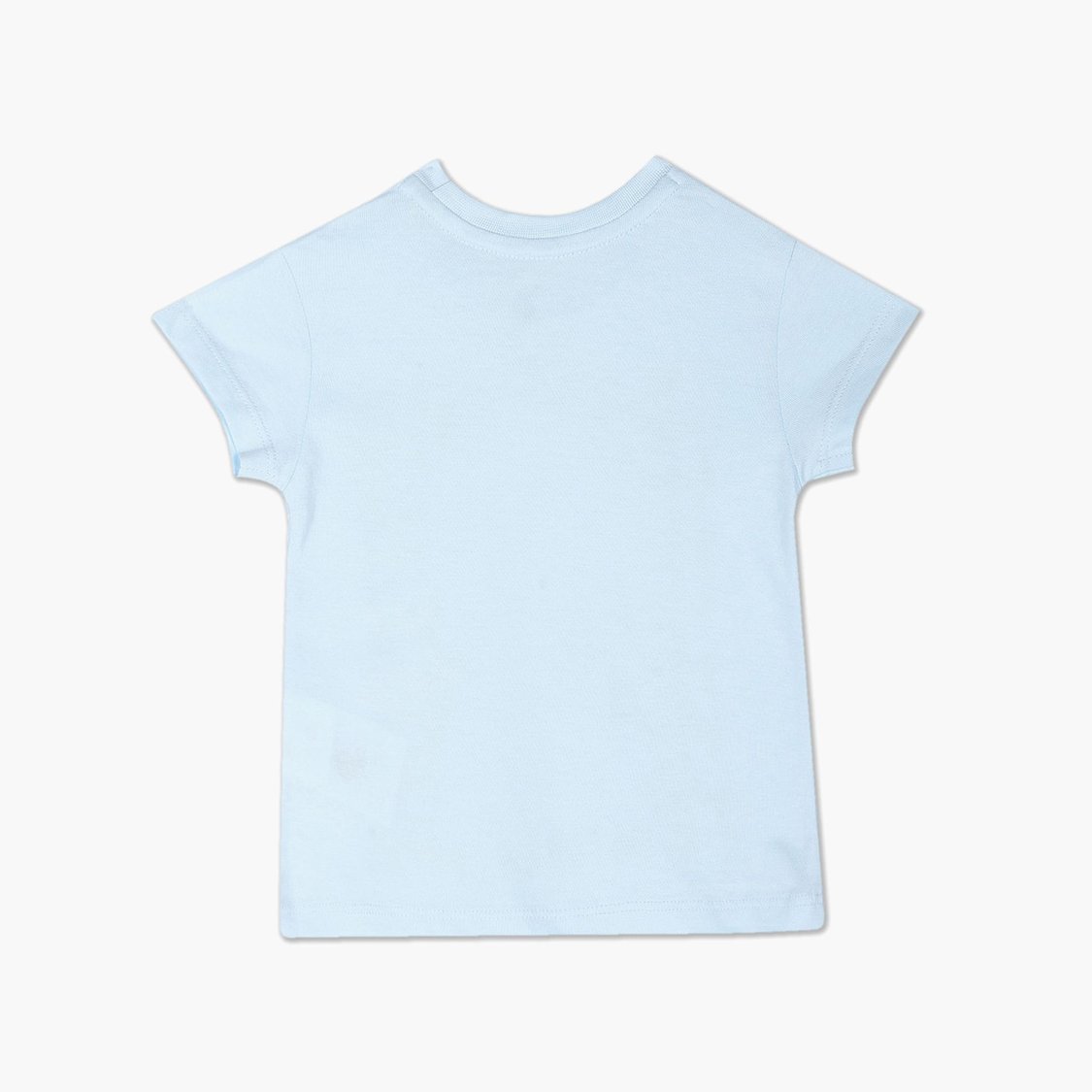U.S. POLO ASSN. KIDS Girls Foil Print Round Neck T-shirt