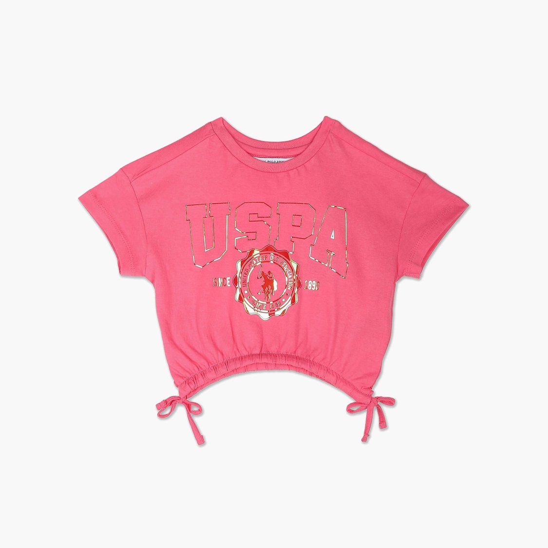 U.S. POLO ASSN. KIDS Girls Printed T-Shirt