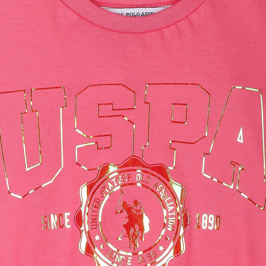 U.S. POLO ASSN. KIDS Girls Printed T-Shirt