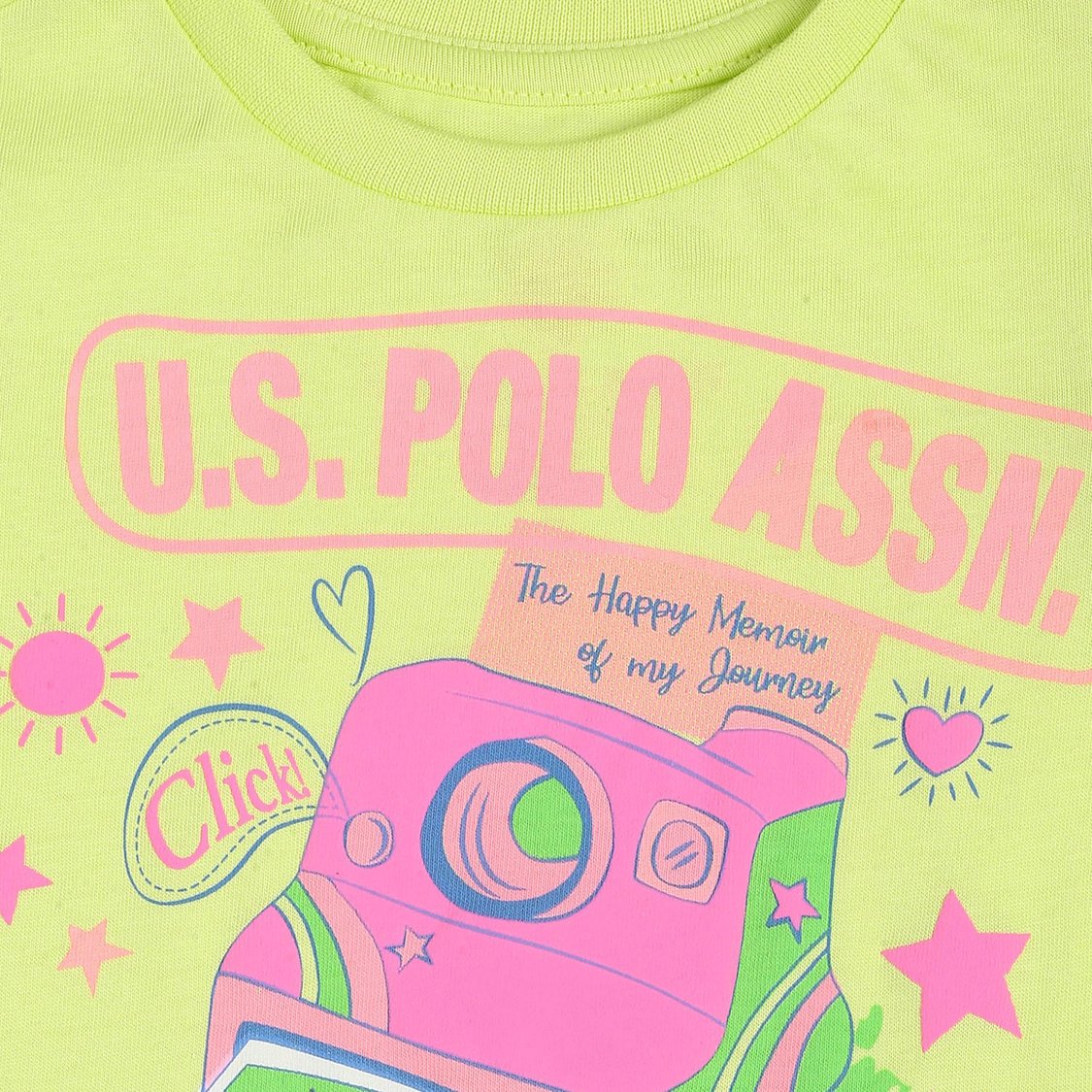 U.S. POLO ASSN. KIDS Girls Printed T-Shirt