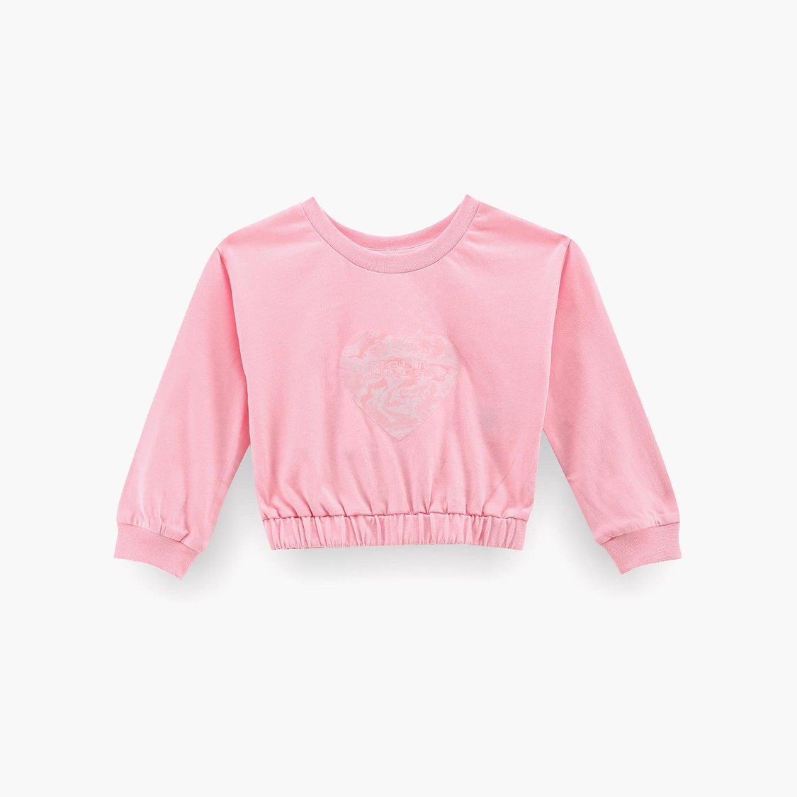 U.S. POLO ASSN. KIDS Girls Graphic Printed T-shirt