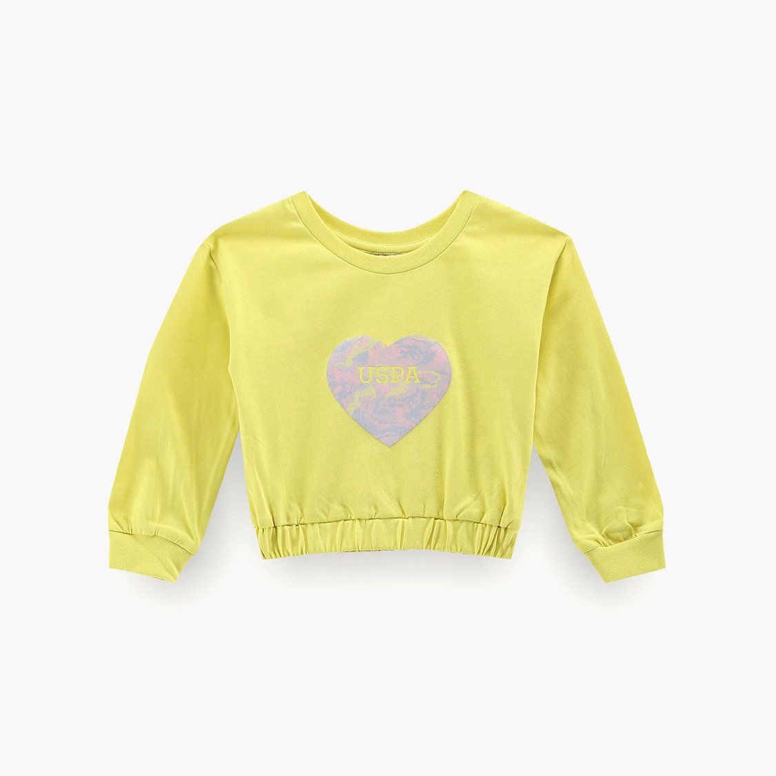 U.S. POLO ASSN. KIDS Girls Graphic Print Top