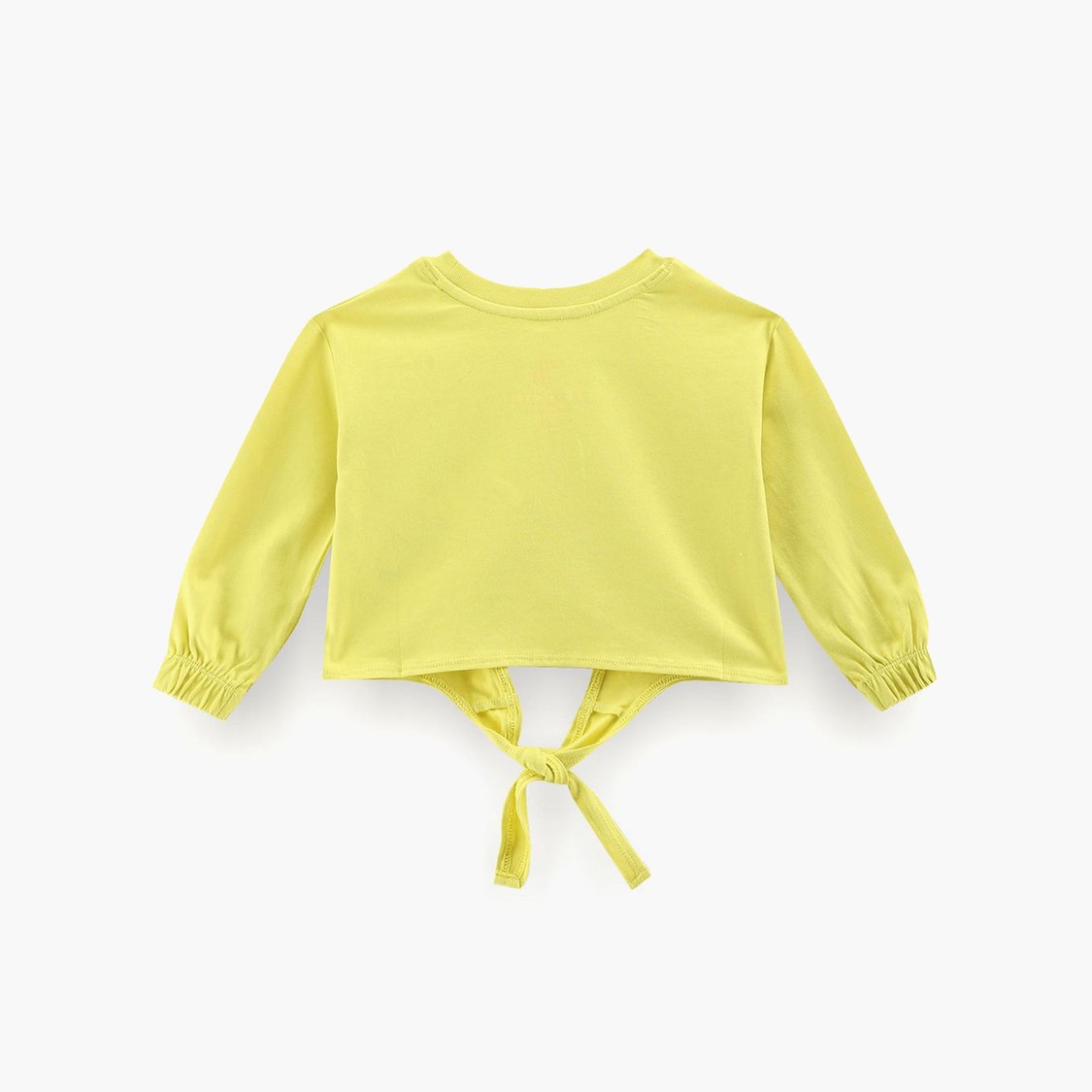 U.S. POLO ASSN. KIDS Girls Printed Tie-Up Hem T-Shirt