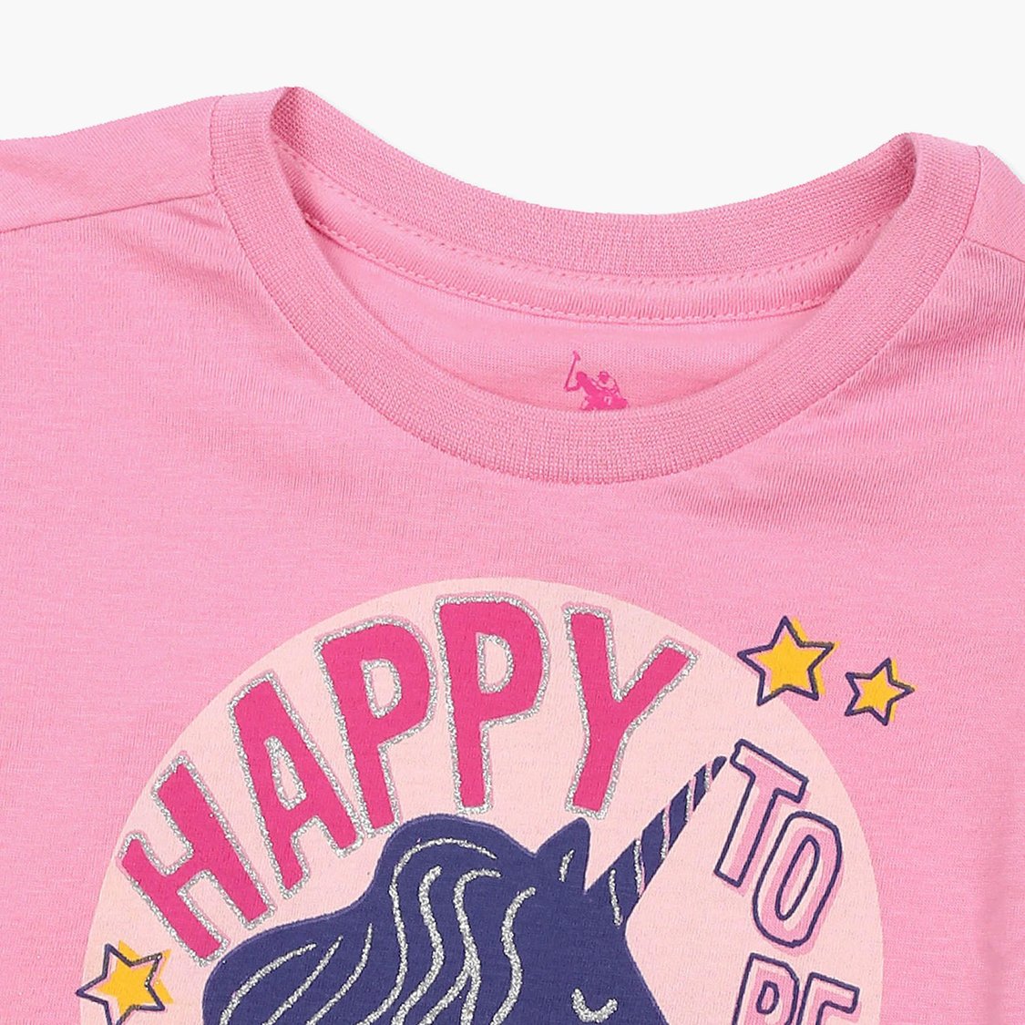 U.S. POLO ASSN. KIDS Girls Printed T-shirt - Pack of 2