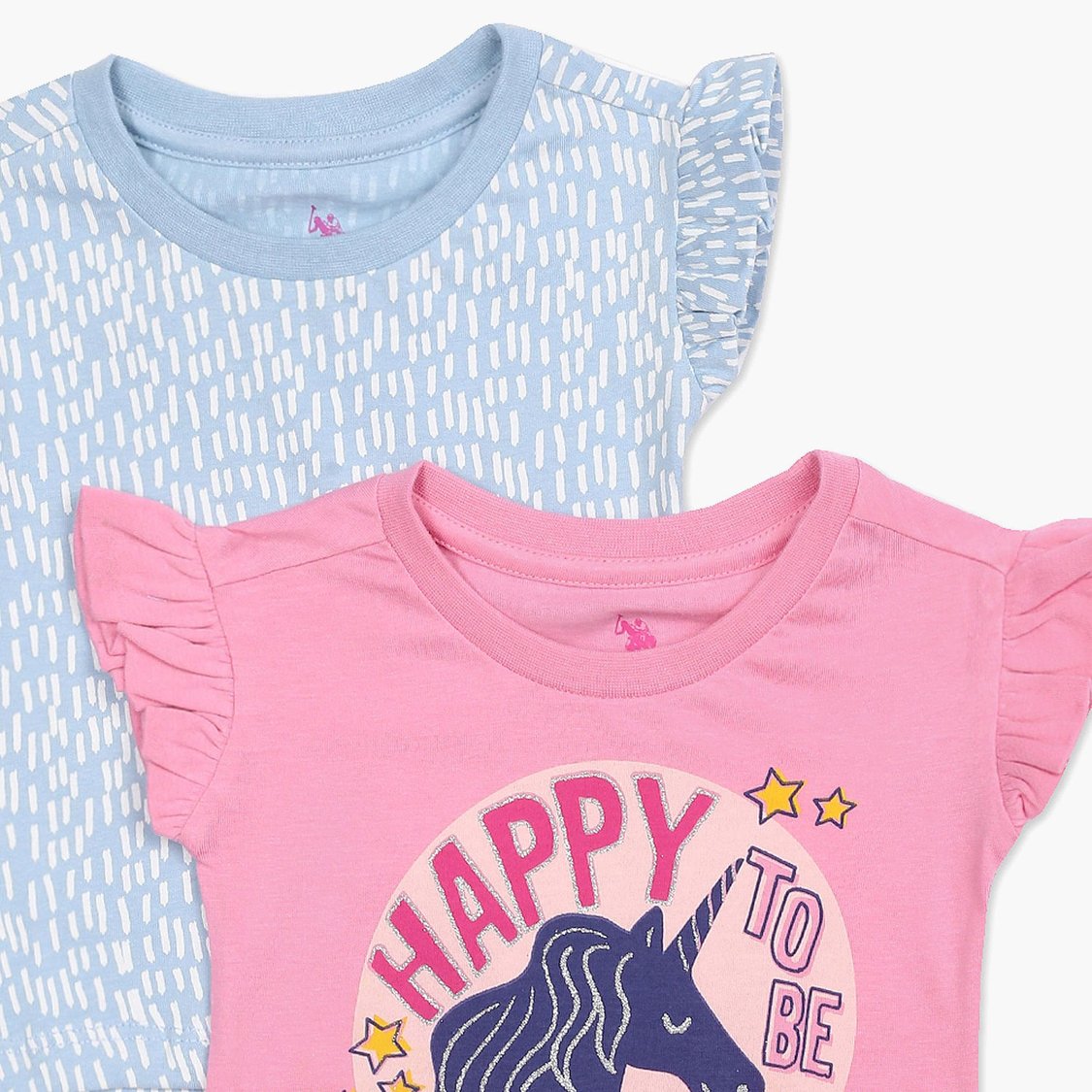 U.S. POLO ASSN. KIDS Girls Printed T-shirt - Pack of 2
