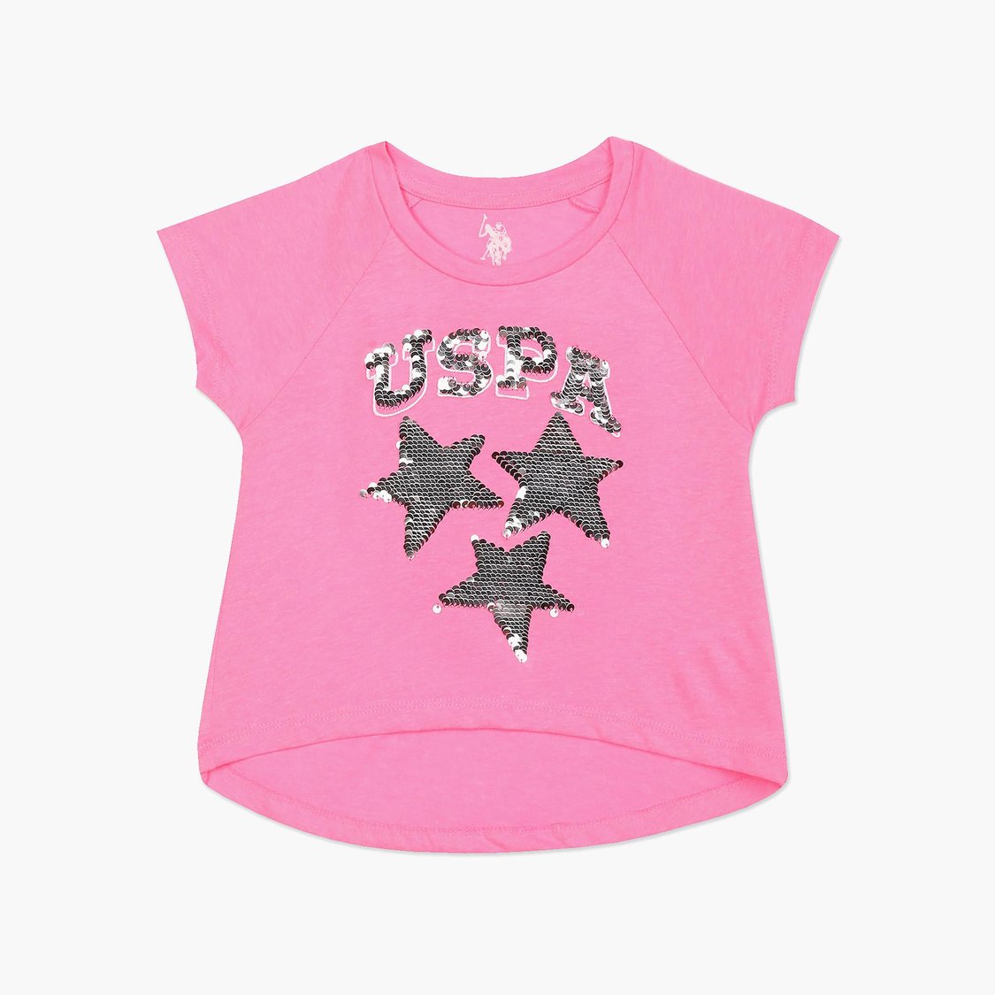 U.S. POLO ASSN. KIDS Girls Embellished T-shirt