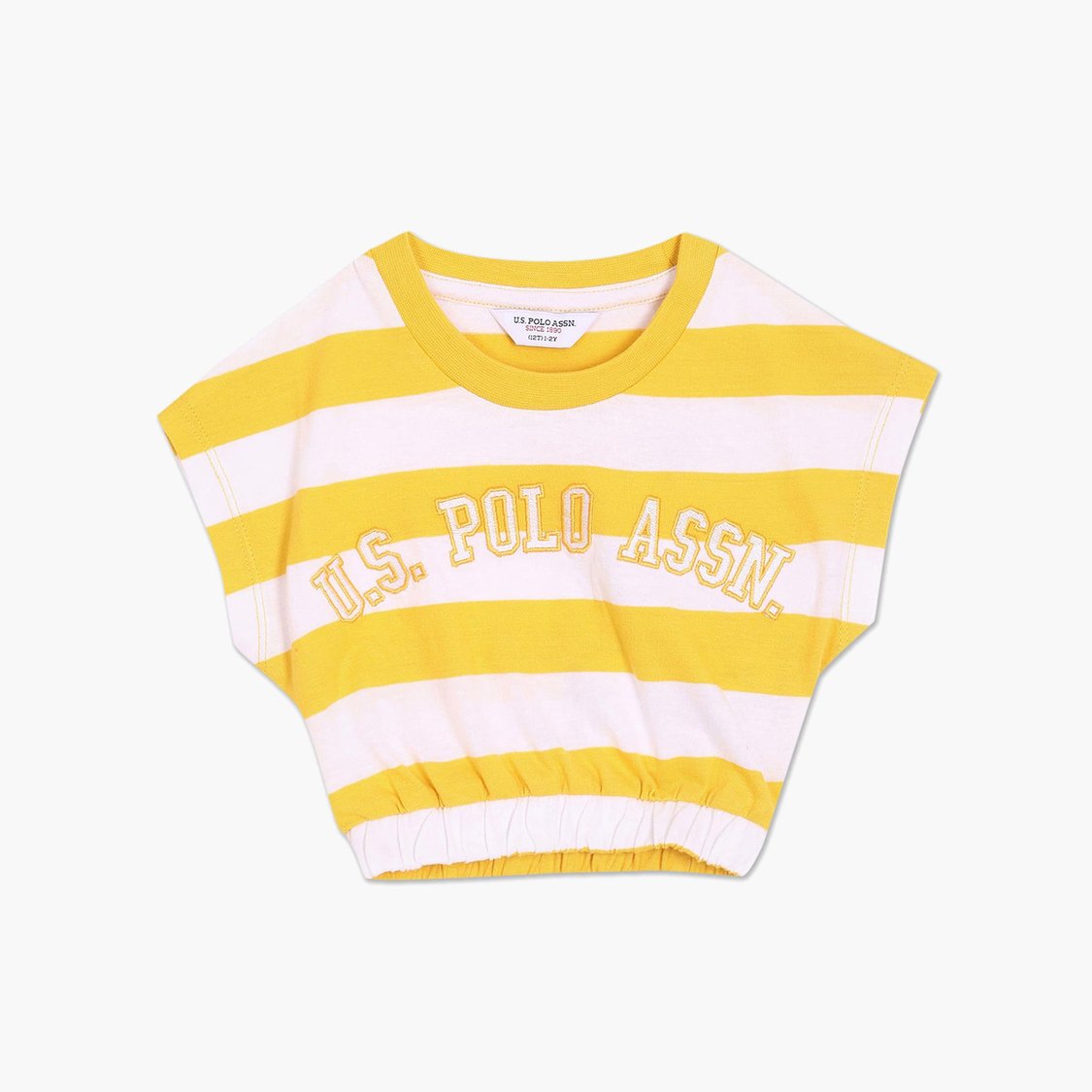U.S. POLO ASSN. KIDS Girls Colourblocked T-shirt