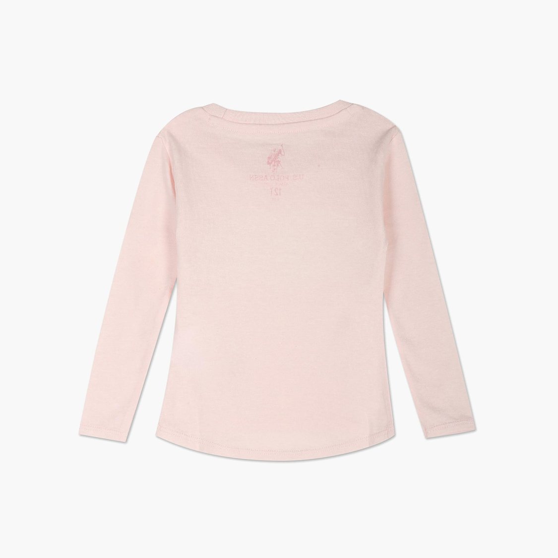 U.S. POLO ASSN. KIDS Girls Sequin Embellished T-shirt