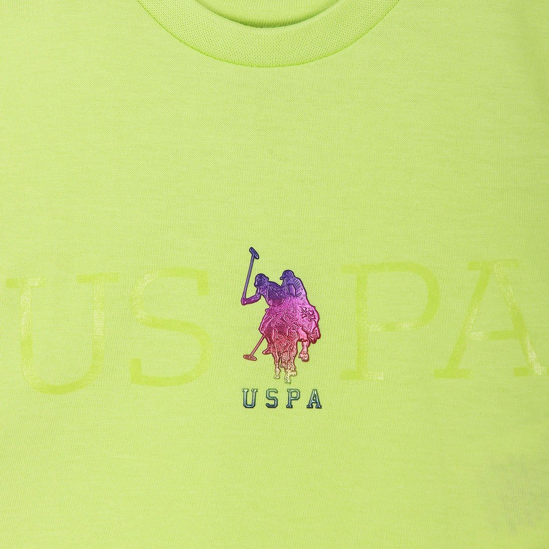U.S. POLO ASSN. KIDS Girls Brand Embroidered T-shirt