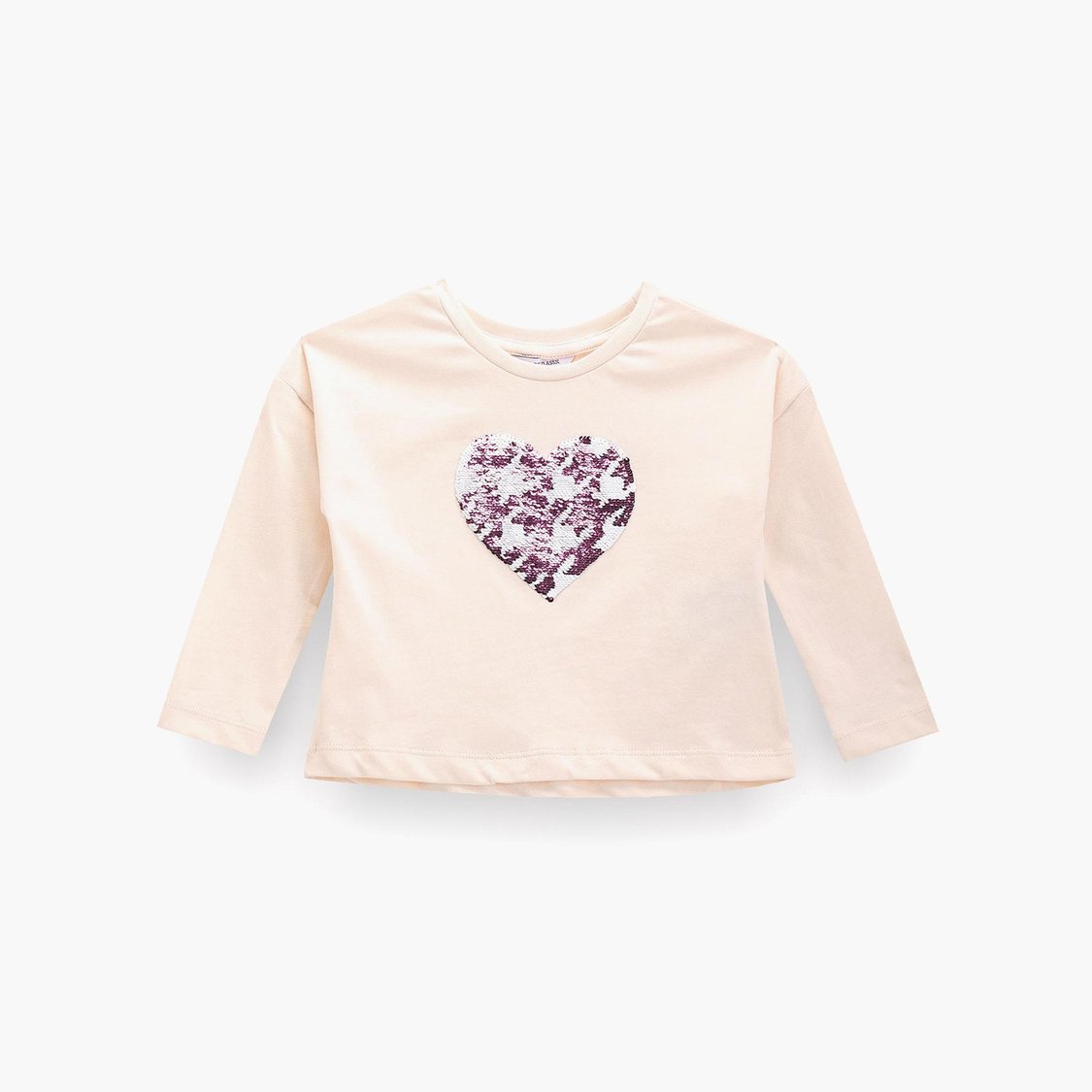 U.S. POLO ASSN. KIDS Girls Sequin Embellished T-shirt