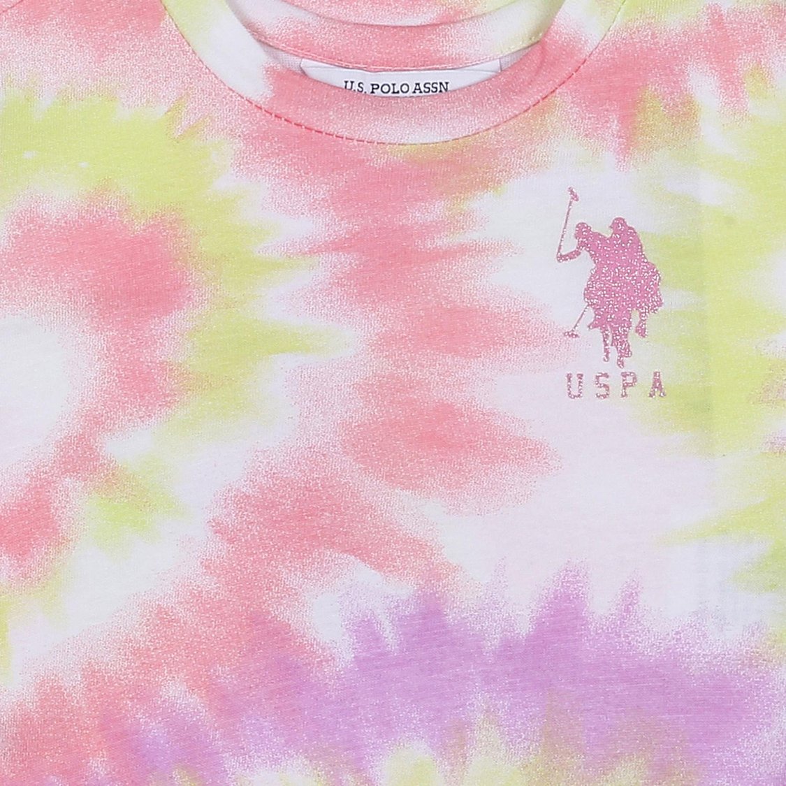 U.S. POLO ASSN. KIDS Girls Tie-Dye T-shirt