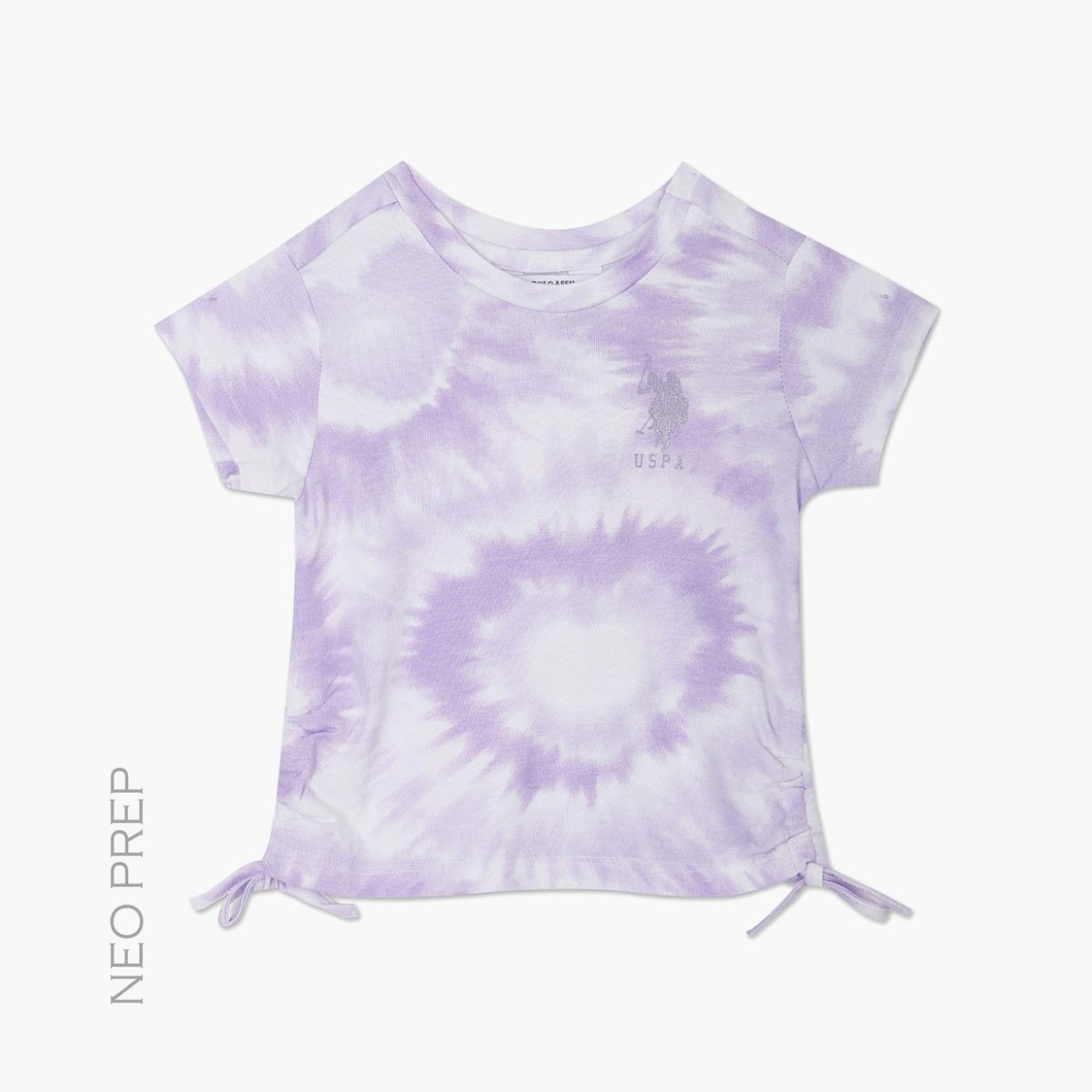 U.S. POLO ASSN. KIDS Girls Tie-Dye T-shirt
