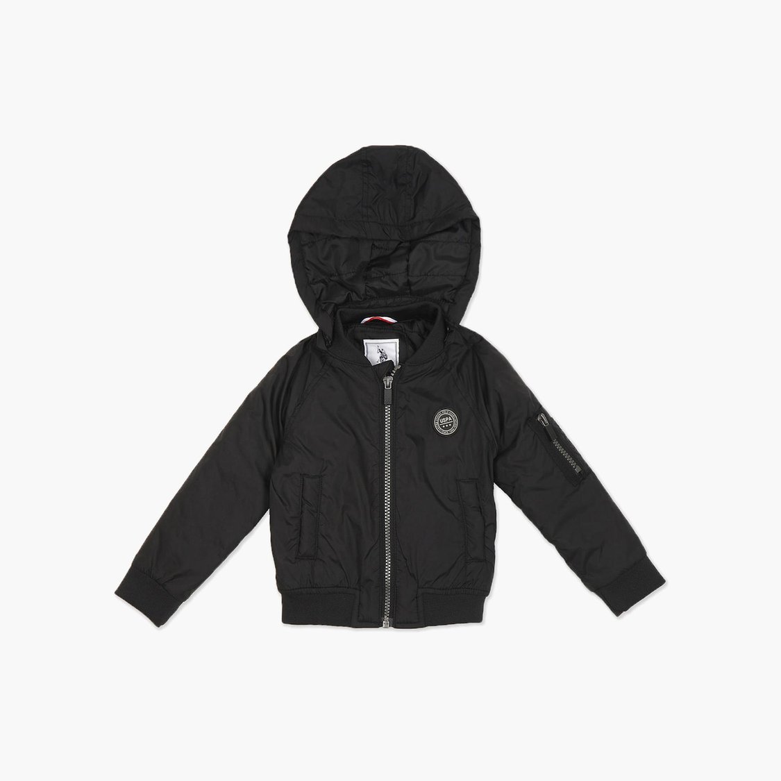 U.S. POLO ASSN. KIDS Boys Solid Hooded Jacket