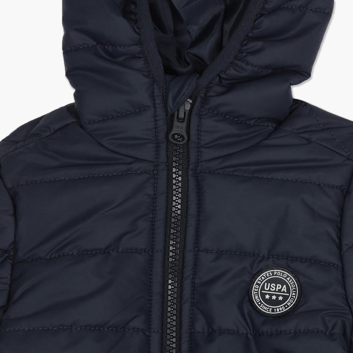 U.S. POLO ASSN. KIDS Solid Hooded Puffer Jacket