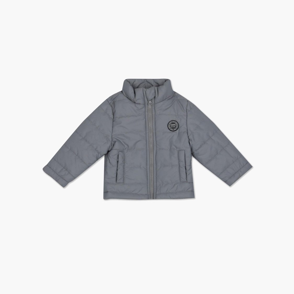US POLO ASSN. KIDS Boys Solid Hooded Puffer Jacket