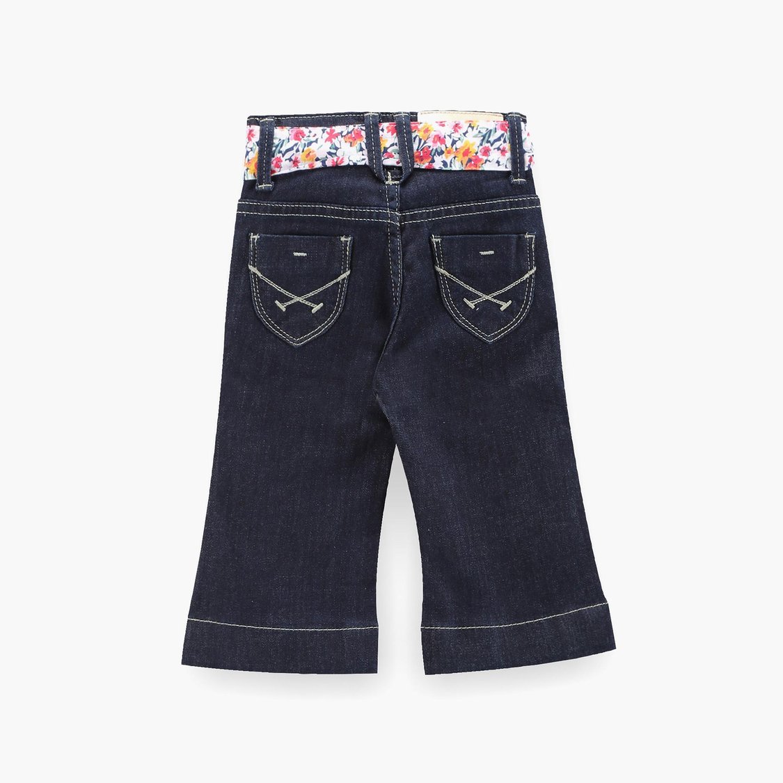 U.S. POLO ASSN. KIDS Girls Dark-Washed Bootcut Fit Jeans