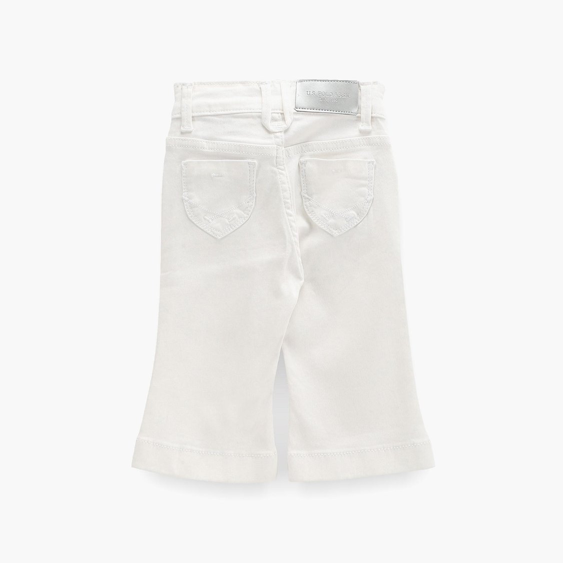 U.S. POLO ASSN. KIDS Girls Solid Bootcut Fit Jeans