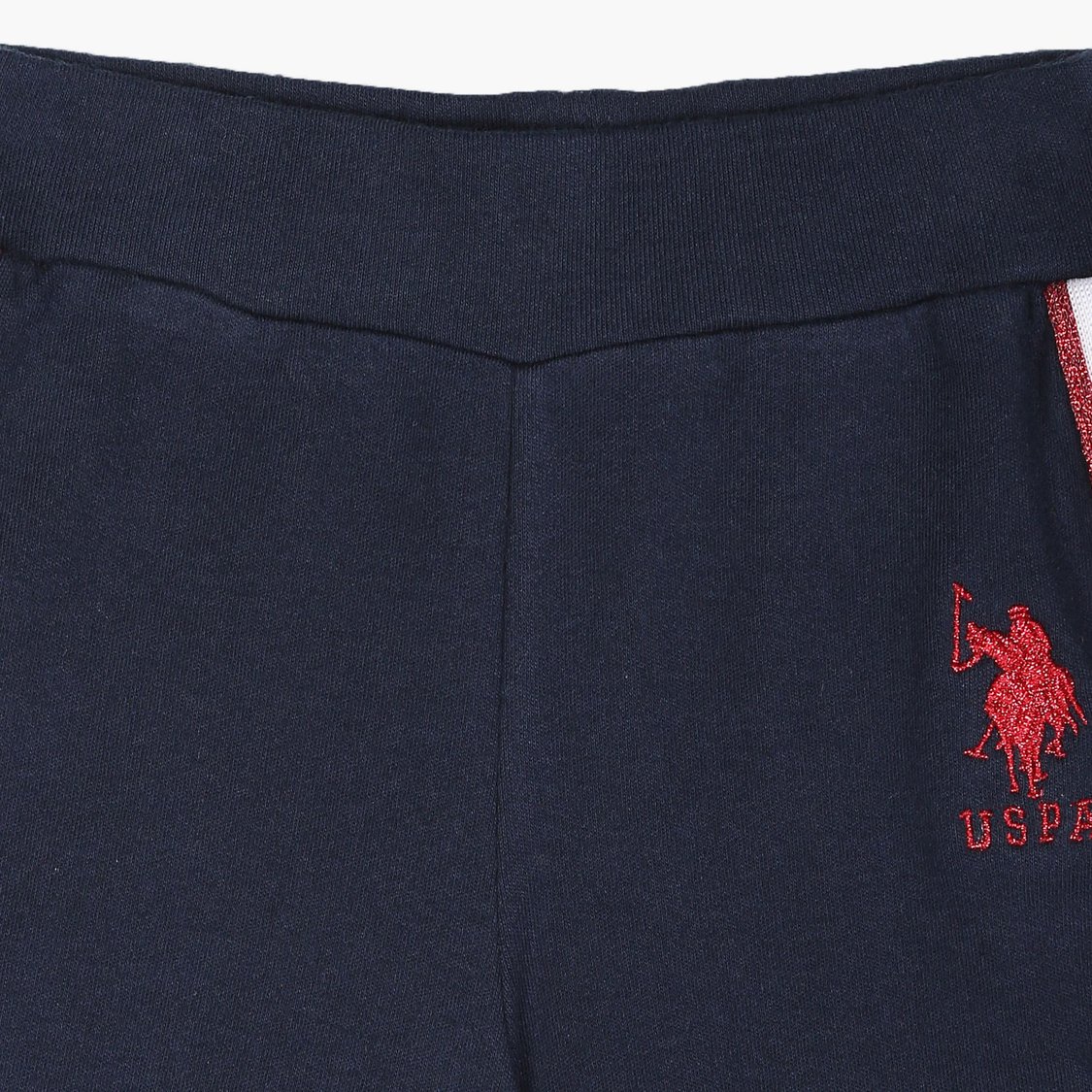 U.S. POLO ASSN. KIDS Girls Side Taped Track Pants