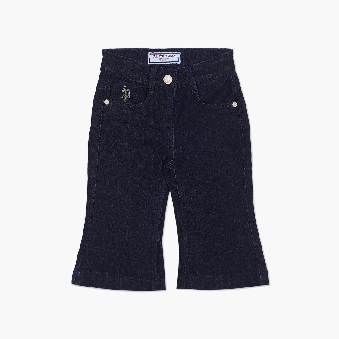 U.S. POLO ASSN. KIDS Girls Rinsed Bootcut Fit Jeans