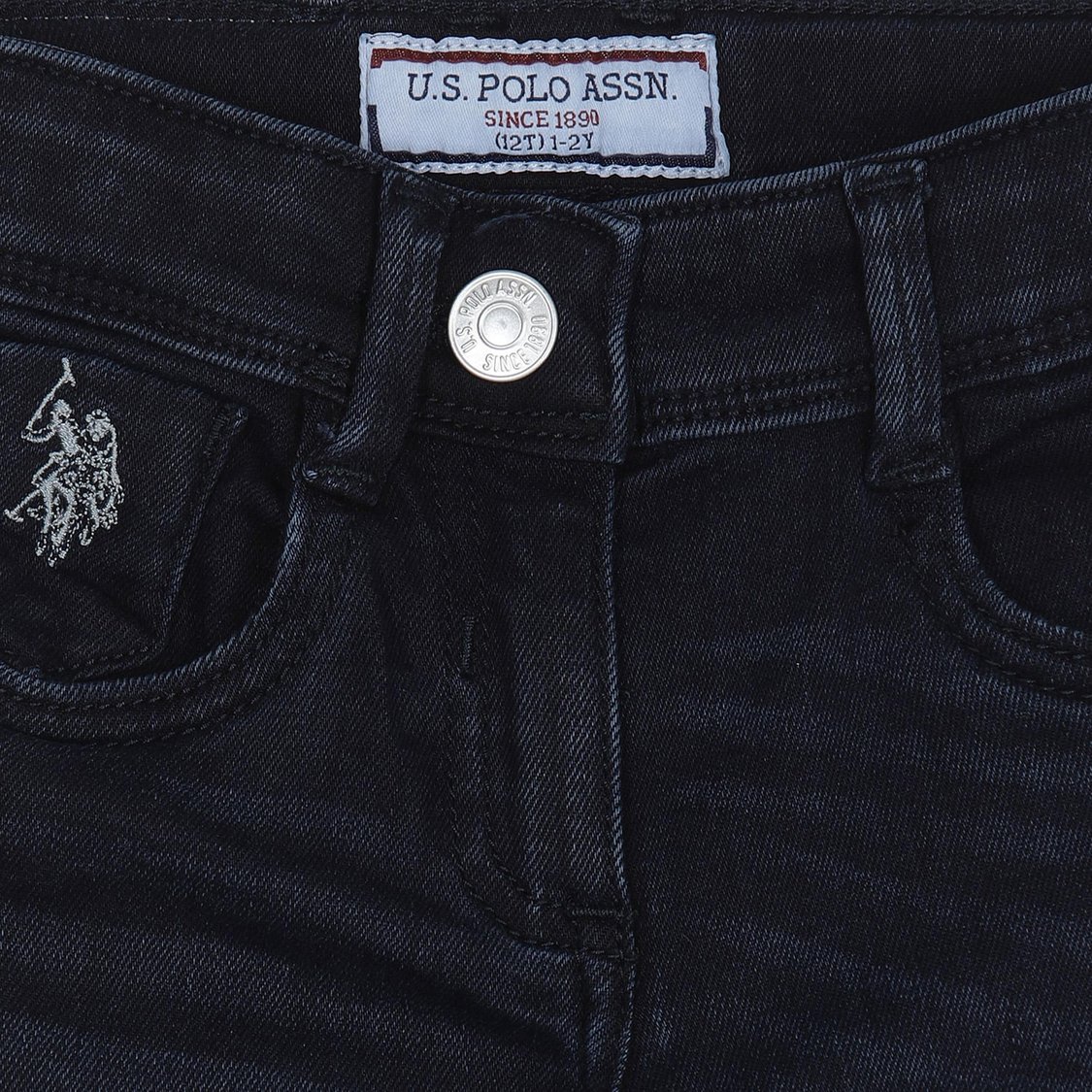 U.S. POLO ASSN. KIDS Girls Solid Skinny Fit Jeans