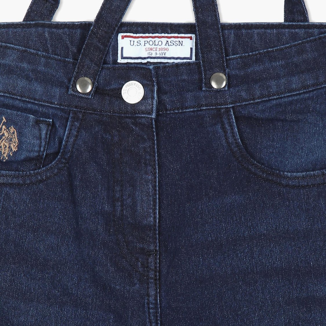 U.S. POLO ASSN. KIDS Girls Stonewashed Skinny Fit Jeans