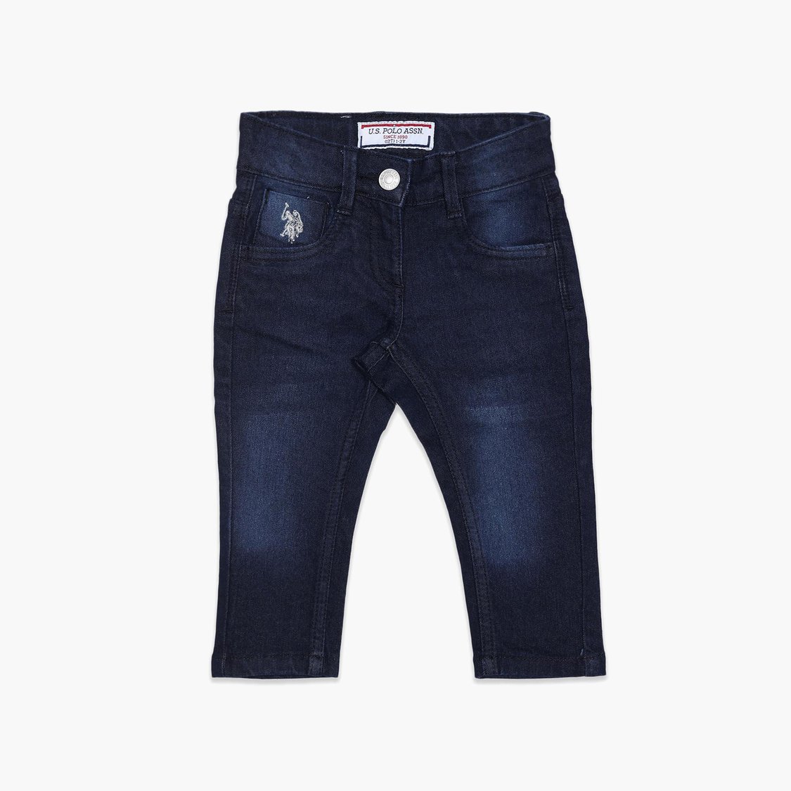 U.S. POLO ASSN. KIDS Girls Stonewashed Slim Fit Jeans