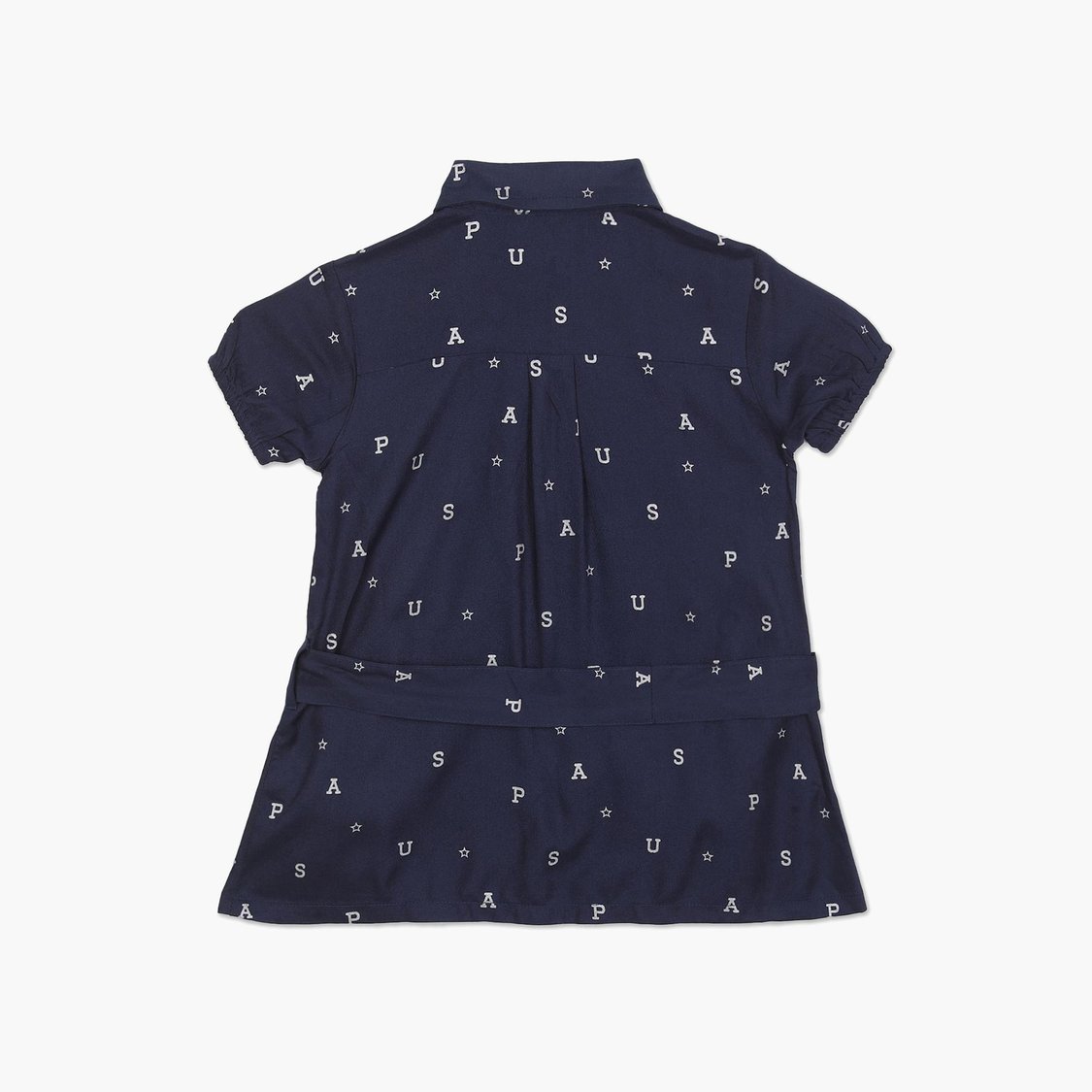U.S. POLO ASSN. KIDS Girls Brand Print Shirt Dress