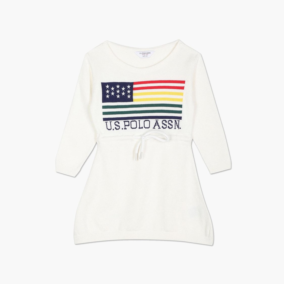 U.S. POLO ASSN. KIDS Girls Knit Sweater Dress