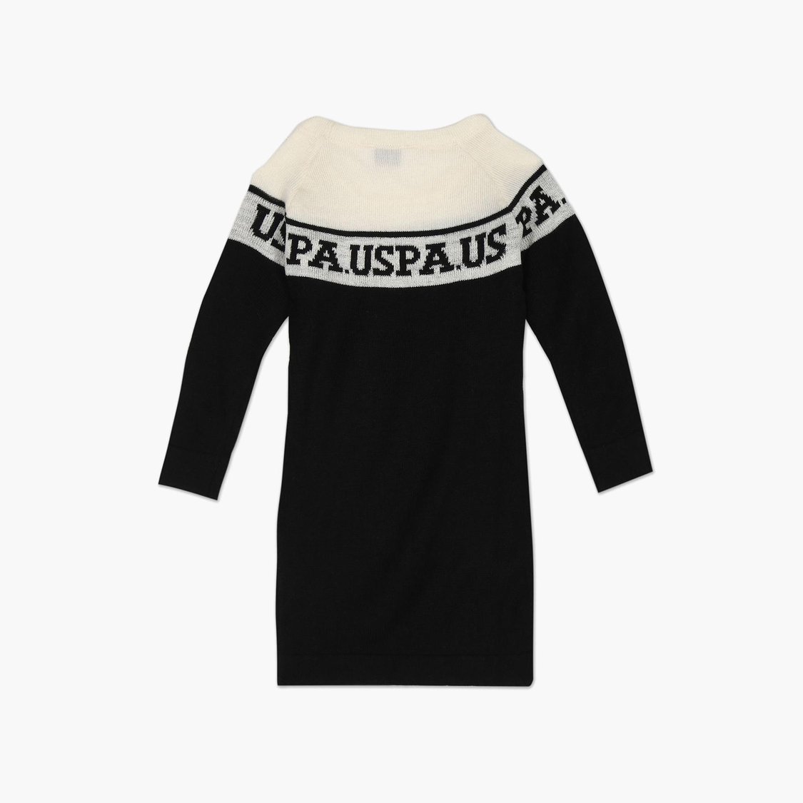 U.S. POLO ASSN. KIDS Girls Colourblocked Sweater Dress