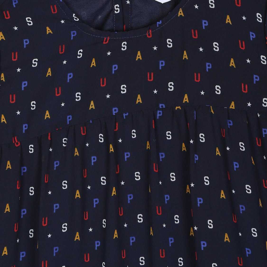 U.S. POLO ASSN. Girls Brand Print A-Line Dress