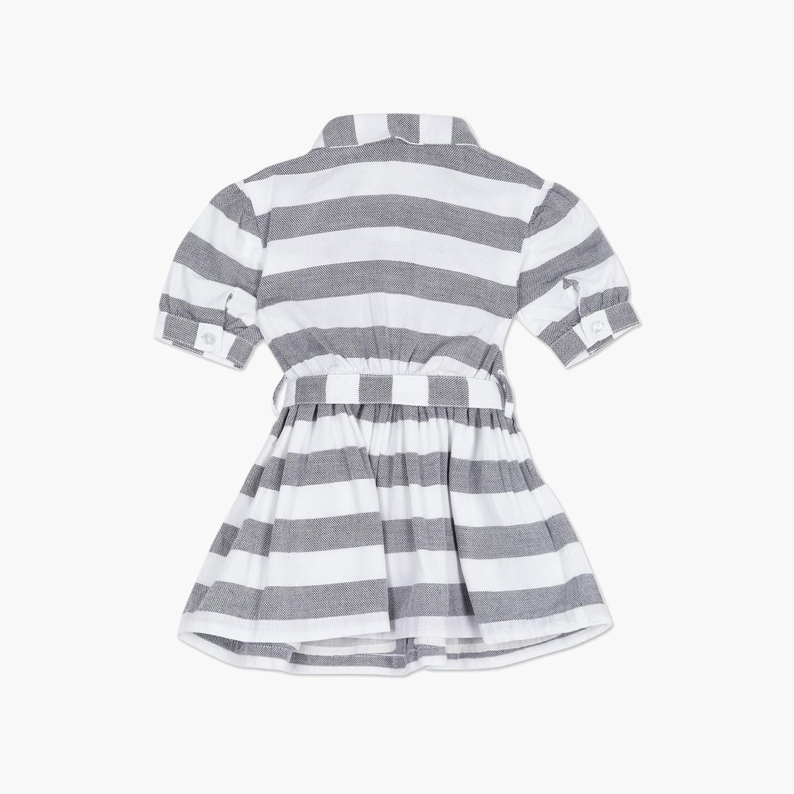U.S. POLO ASSN. Girls Striped Flared Dress