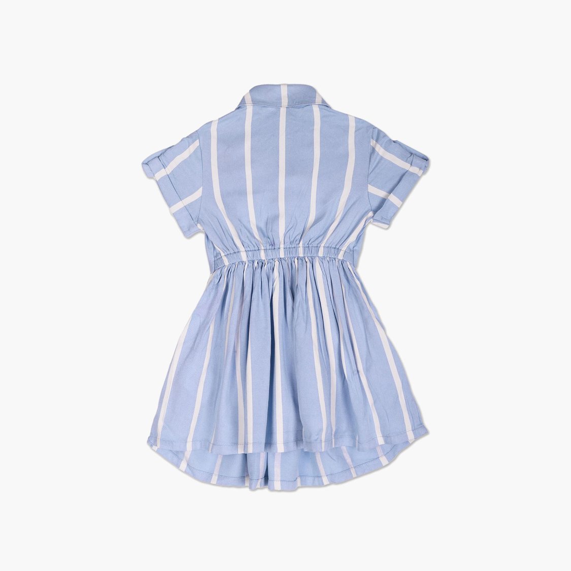 U.S. POLO ASSN. KIDS Girls Striped Fit and Flare Dress