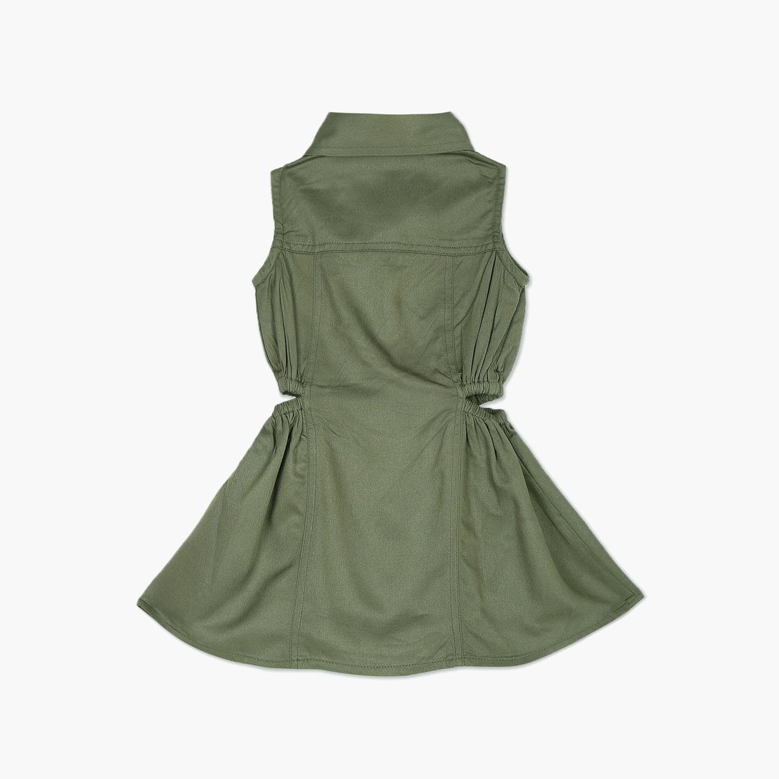 U.S. POLO ASSN. KIDS Girls Solid Fit and Flared Dress