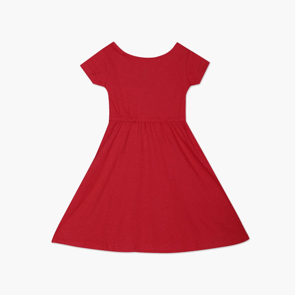 U.S. POLO ASSN. KIDS Girls Solid Fit and Flared Dress