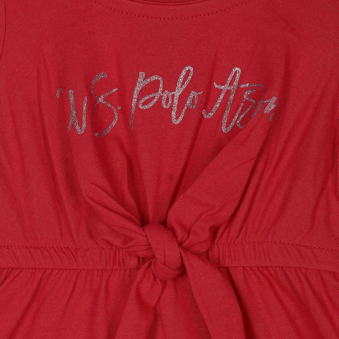 U.S. POLO ASSN. KIDS Girls Solid Fit and Flared Dress
