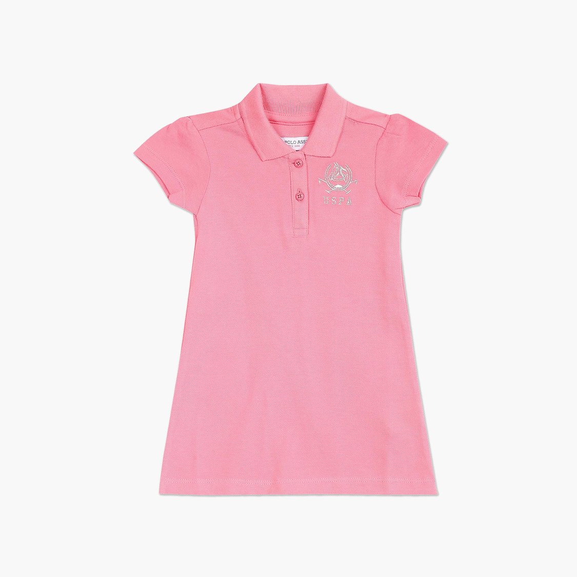 U.S. POLO ASSN. KIDS Girls Solid T-Shirt Dress