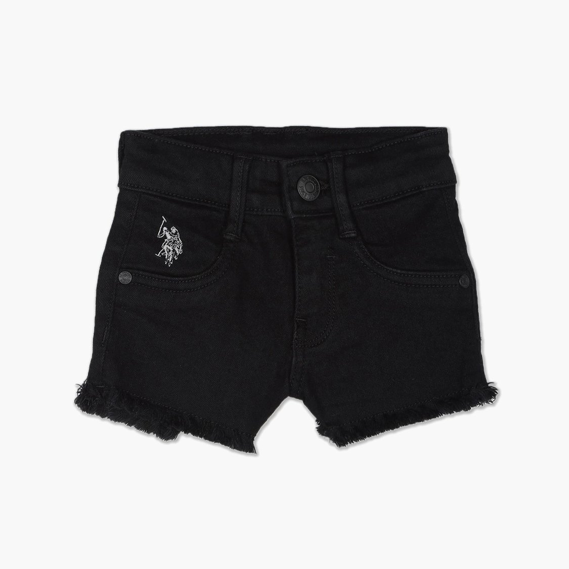 U.S. POLO ASSN. KIDS Girls Solid Shorts