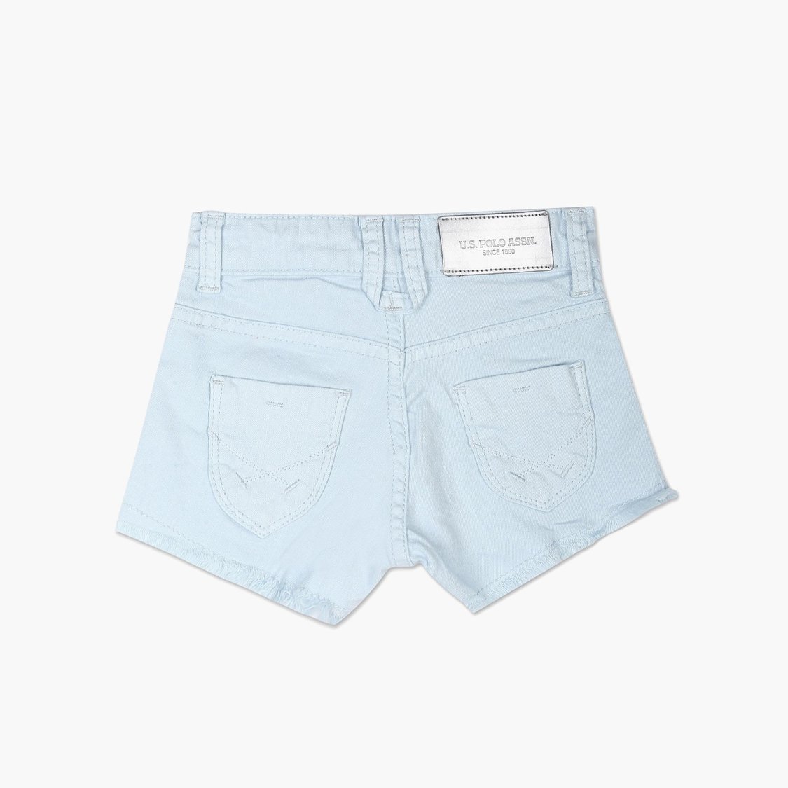 U.S. POLO ASSN. KIDS Girls Dyed Denim Shorts