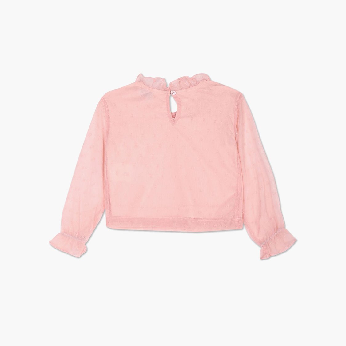 US POLO ASSN. KIDS Girls Ruffled Top