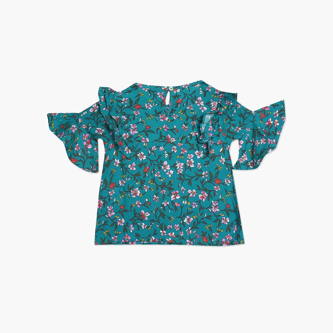 U.S. POLO ASSN. KIDS Girls Floral Printed Top