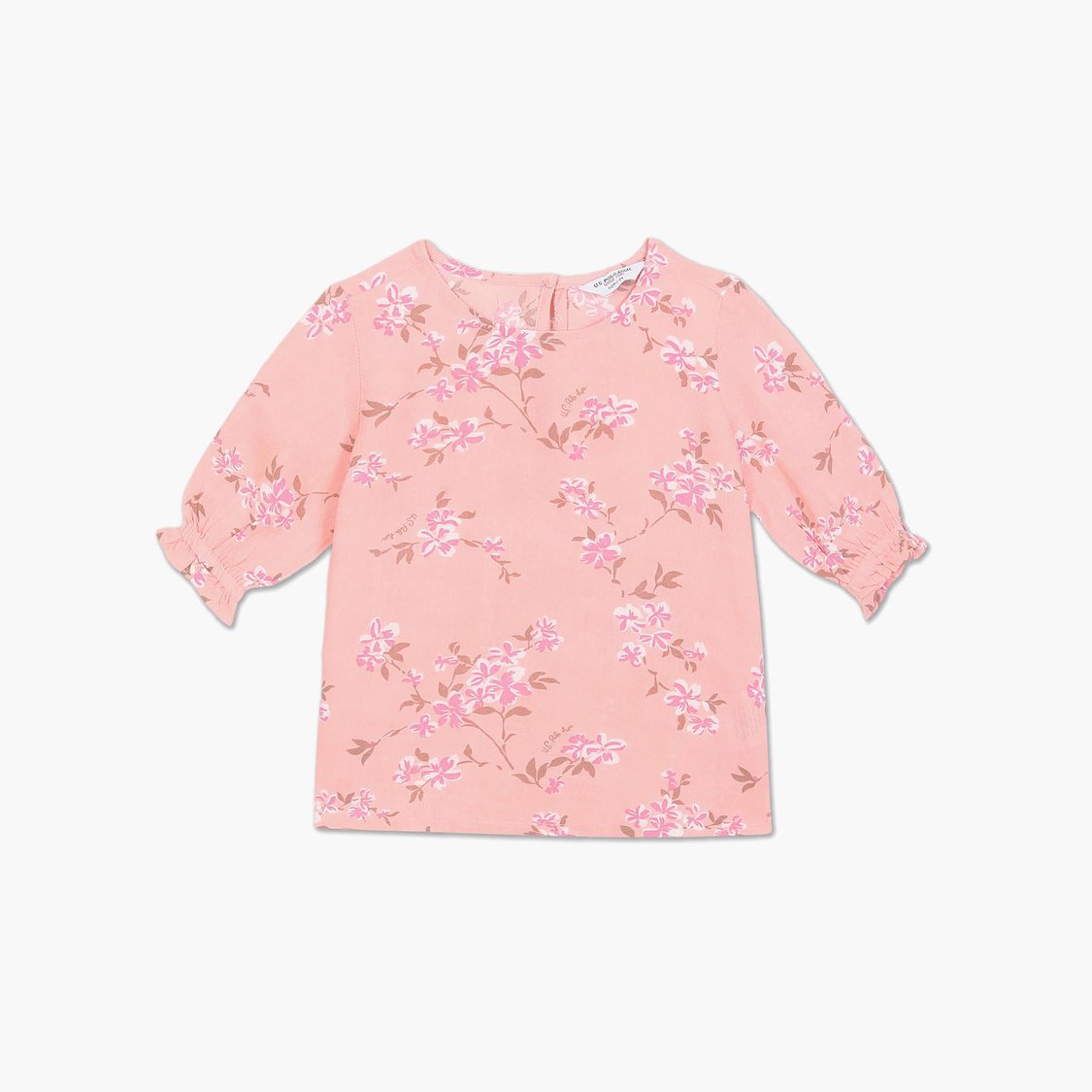 U.S. POLO ASSN. KIDS Girls Printed Top