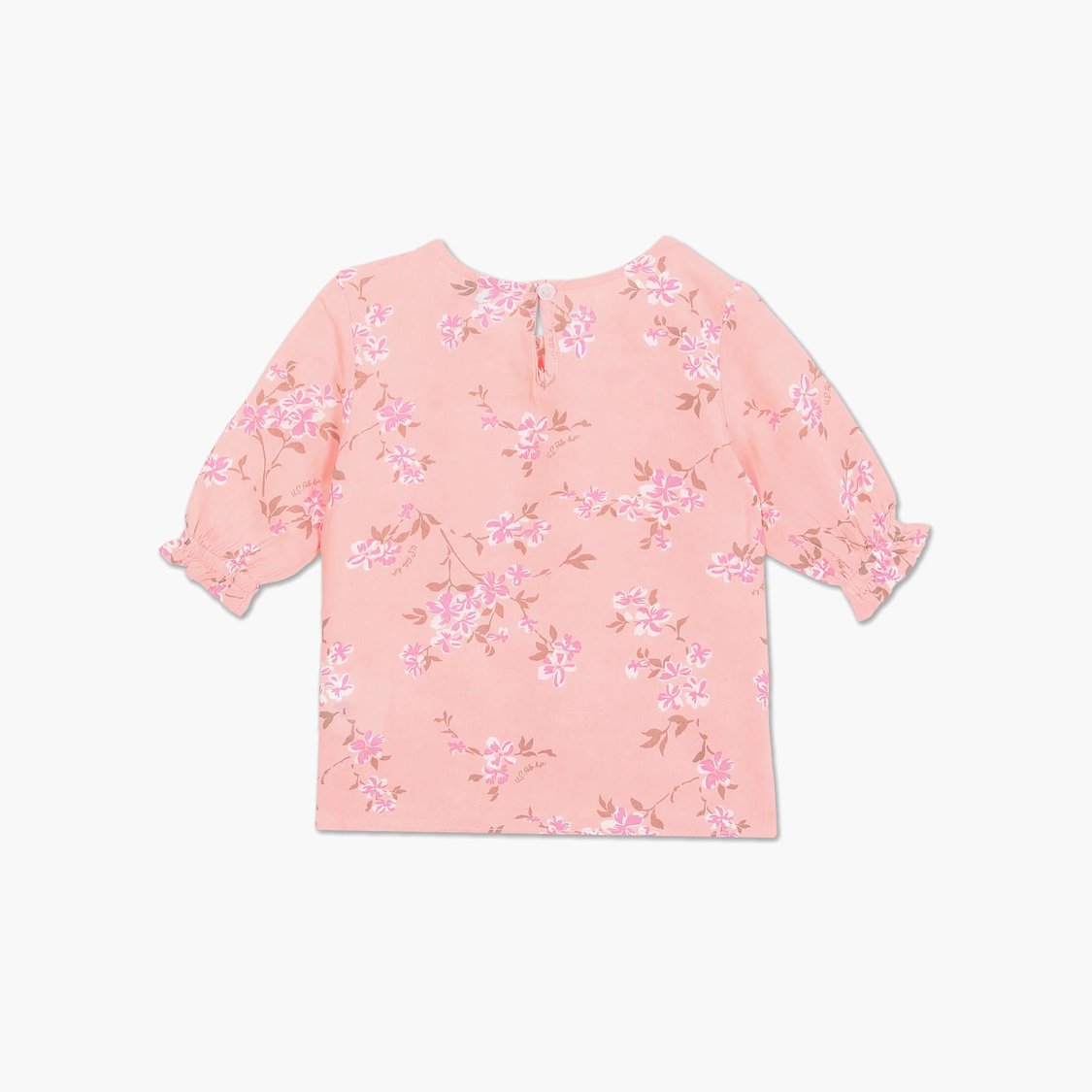 U.S. POLO ASSN. KIDS Girls Printed Top