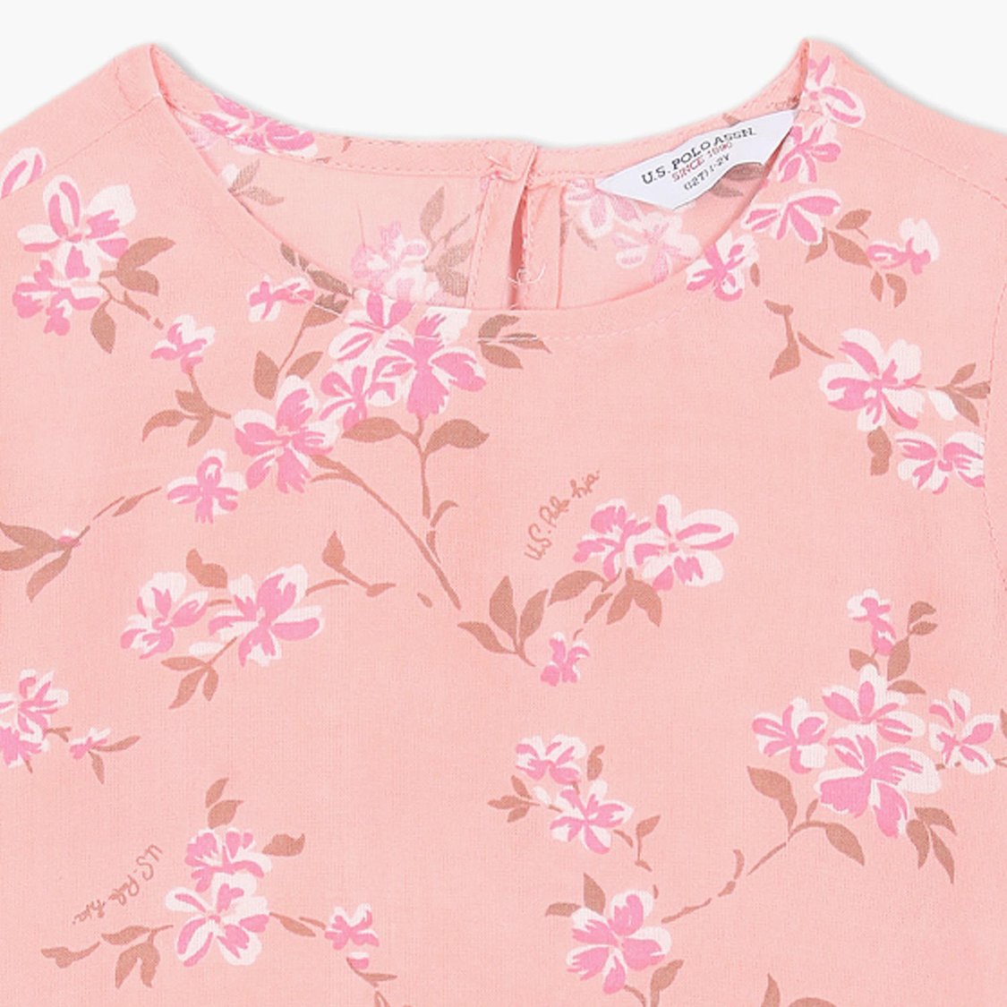 U.S. POLO ASSN. KIDS Girls Printed Top